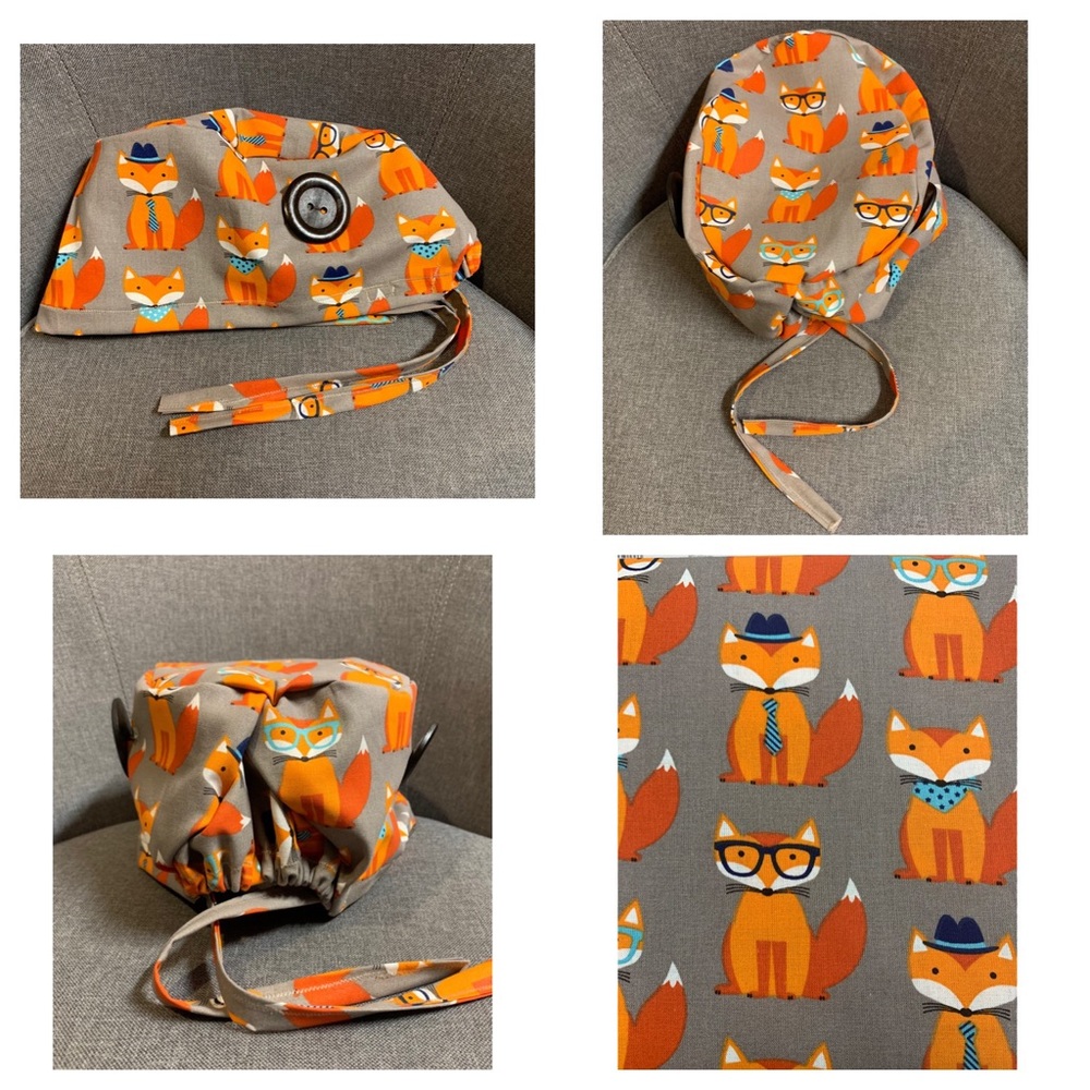 High Quality Fitted Scrub Cap with Buttons